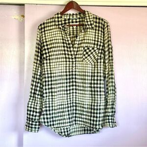 Merona Women’s Black and White Checkered Shirt